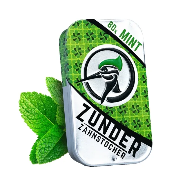 Zunder Zahnstocher Mint 80stk.