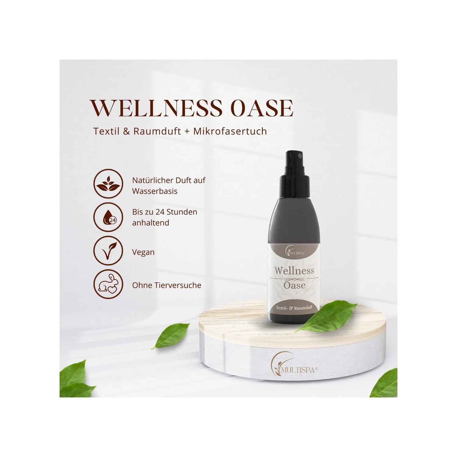 Multispa® Wellness Oase Duft + Mikrofasertuch 2er – set – Bild 3