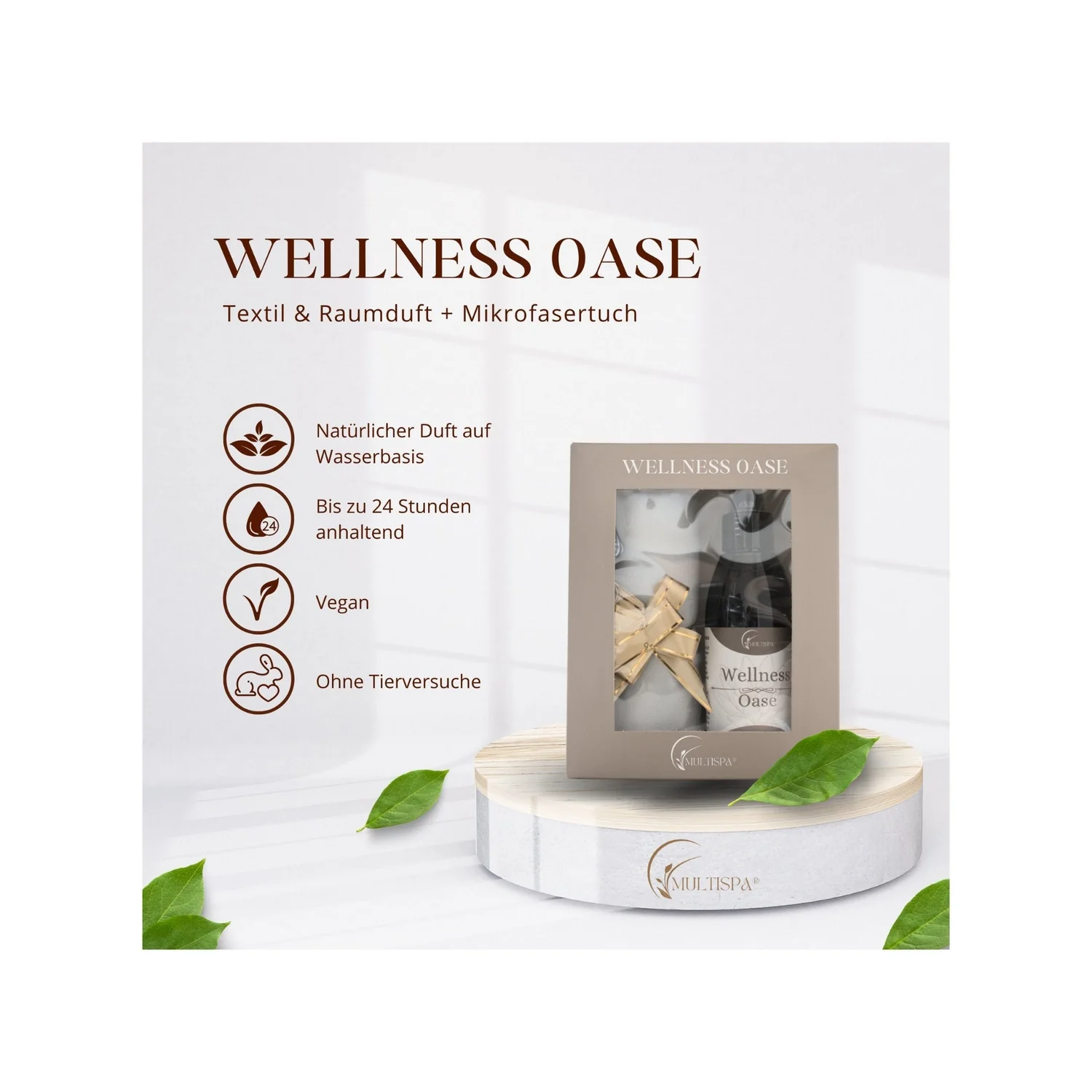 Multispa® Wellness Oase Duft + Mikrofasertuch 2er – set – Bild 2